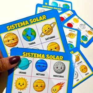 Kit Sistema Solar Completo — Atividades, Bingo e Cards dos Planetas