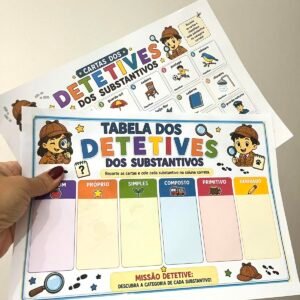 Tabela dos Detetives dos Substantivos — Atividade Gamificada